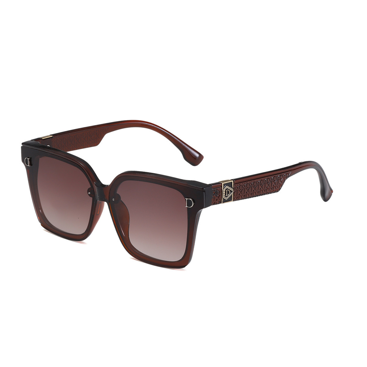 Designer Luxury Brand&# 039 Vintage Brand Designer Sunglasses Women 2026 New High-End Square Frame Big Face Slimming Beach Vacation UV Protection Su