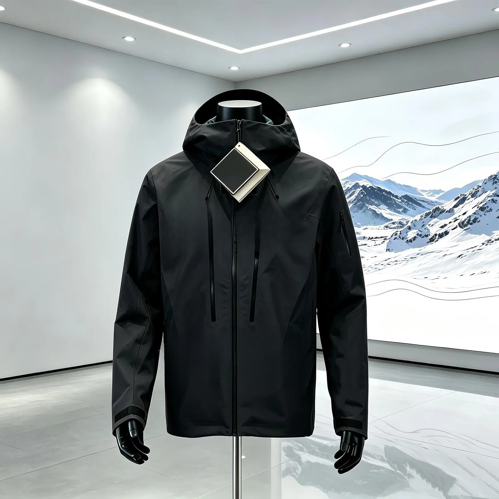 Arcterity Mens Jackets Designer Jacket Bone Bird Arc Alpha Hard Shell Series Seam Taped Ripstop Shell Coat Jacket Coat Water Repellent 45A