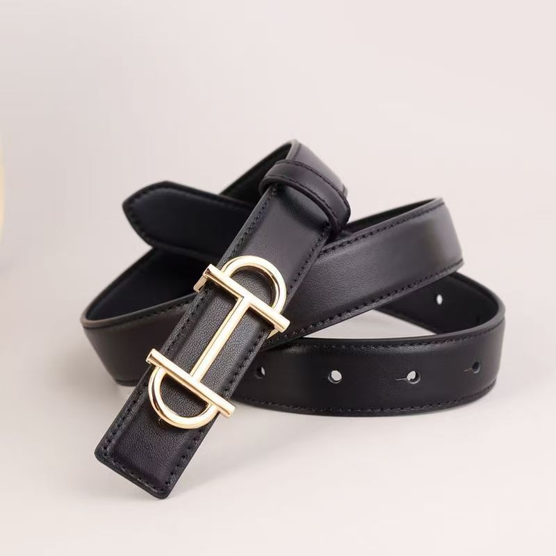 Designer Luxury Brand&# 039 Sunglasses Women's Belt Korean Style H-shaped Small Buckle For Jeans Summer Fashion Versatile Decorative Casual Fro