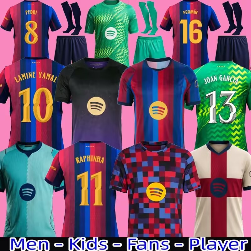 2026 New Barcelona 25 perfume 26 27 LAMINE YAMAL Lewandowski Soccer Halloween Jerseys Coldplay Taylor Swift Raphinha FERRAN SENYERA Football Shirt K