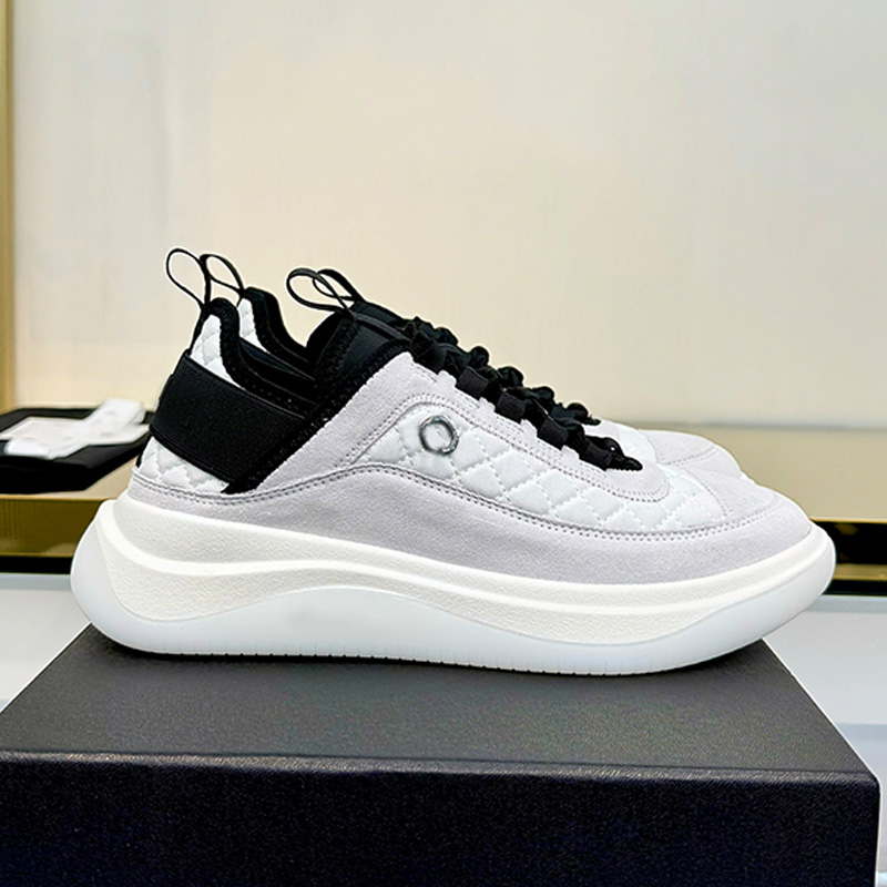 Designer womens panda sneakers luxury white calf leather patchwork suede shoes upper German training shoes womans fashionable outdoor casual wear sp