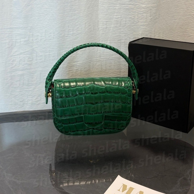 2026 Sac à main rabattable à motif crocodile de luxe du designer, sac de maquillage pour femme sacs de voyage à la mode pour les déplacements et