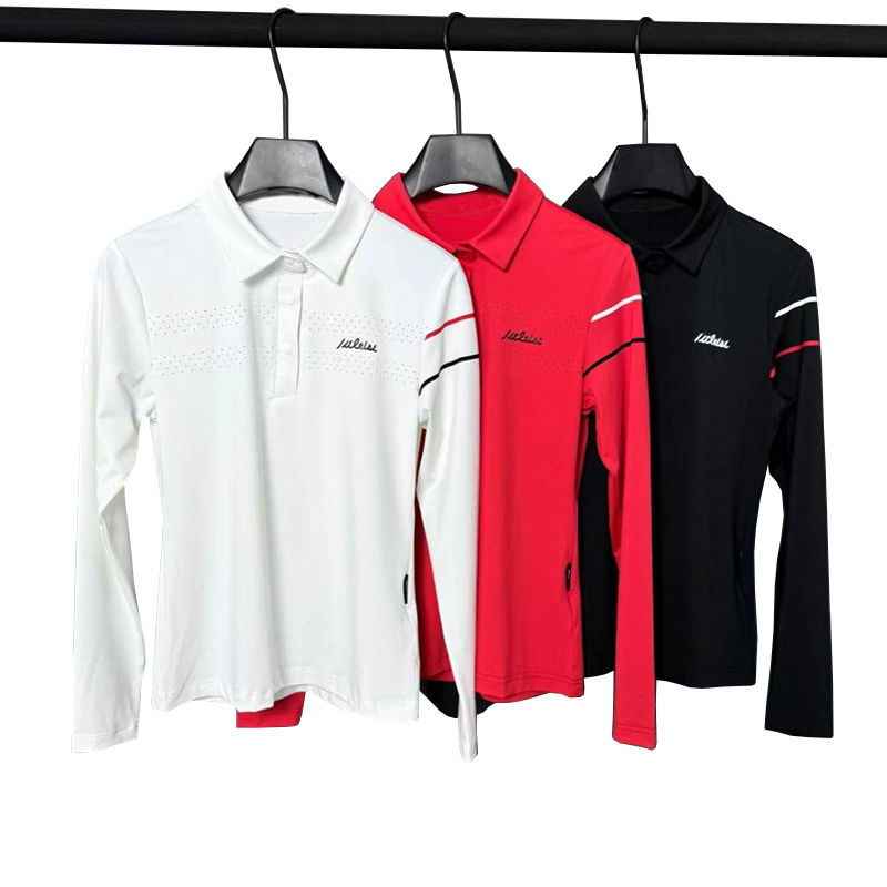 Golf Clothing Autumn New Product Women's Outdoor Fast Drying Long Sleeve Sports POLO Shirt Breathable Versatile Long Sleeve T-shirt Slim Golf j
