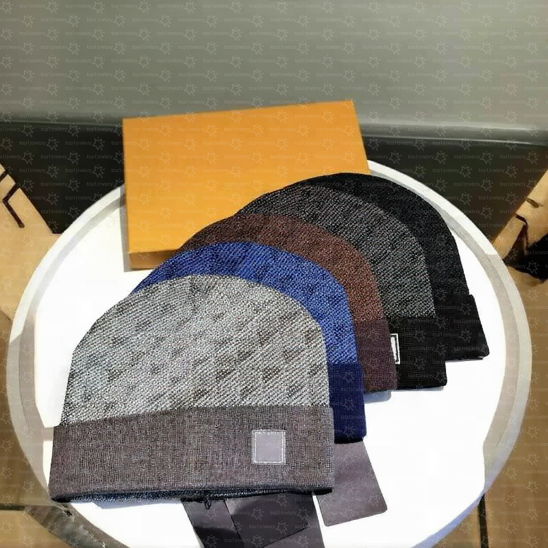 designer beanie golf baseball cap grid letter knitted hat for women men fashion versatile autumn winter woolen hat bucket hat designer men gorras de