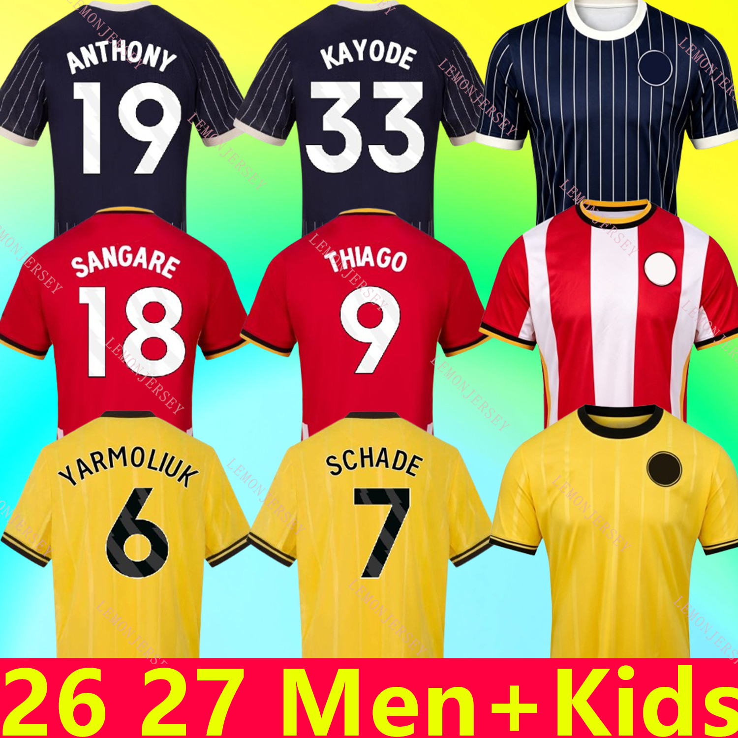 Brent ford 2026 2027 New Season Retro Soccer Jersey Customizable Mens Kids 26 27 THIAGO SCHADE O.DANGO YARMOLIUK NUNES Football Shirt Potter Damsgaa