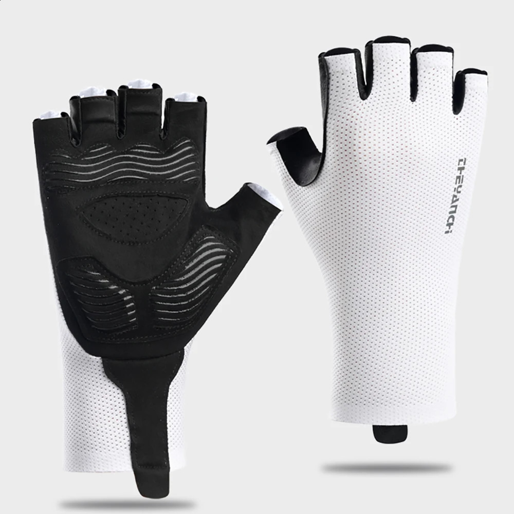 Breathable Mesh Half Finger Cycling Gloves Men Outdoor Sport Protective GlovesSBR Palm Pad for Bicycle Riding Hiking Fishing 260728