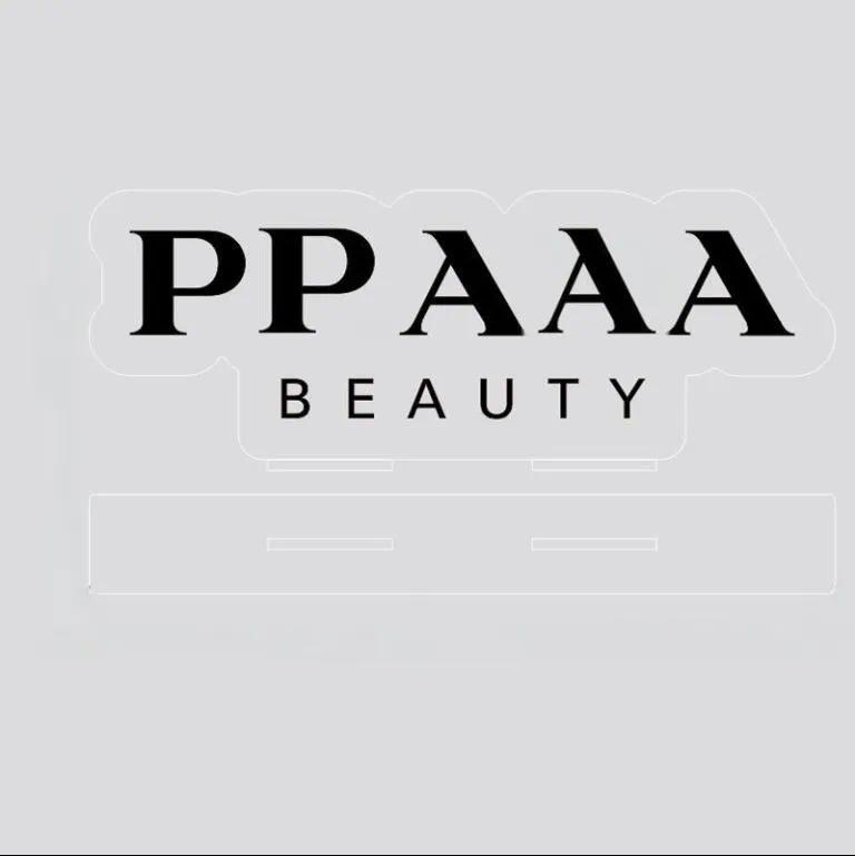 Vintage transparent acrylic P letter logo decoration ornament 2026 designer crystal table Decorative Objects luxurious acrylic desktop decoration
