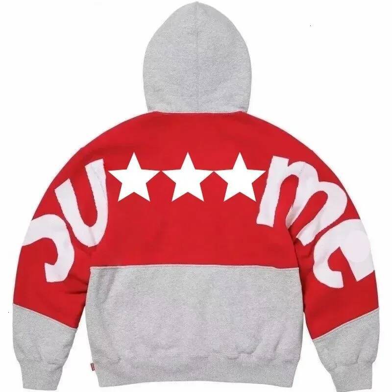 high quality hoodie designer mens pullover hoodie cotton high quality American street fashion letter embroidery plus size sweat absorbing hip-hop ov