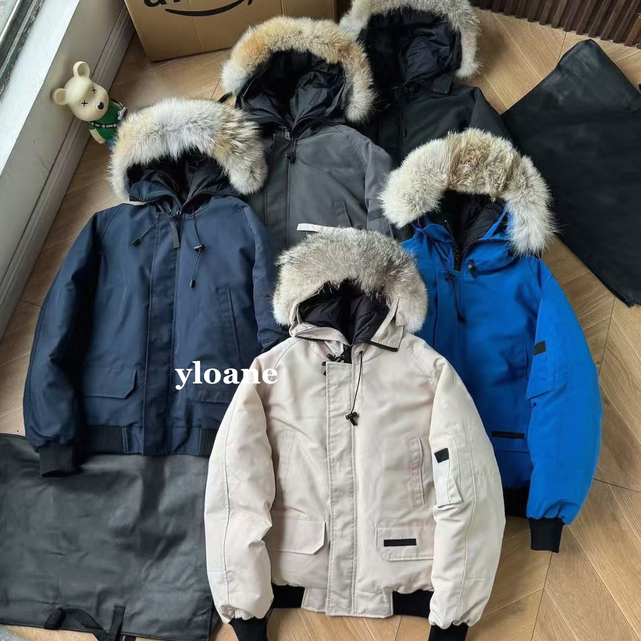 Designer Coat Winter Pilot Jacketss cap down jacket Men Women Down Parkas Homme Outerwear down jacket1