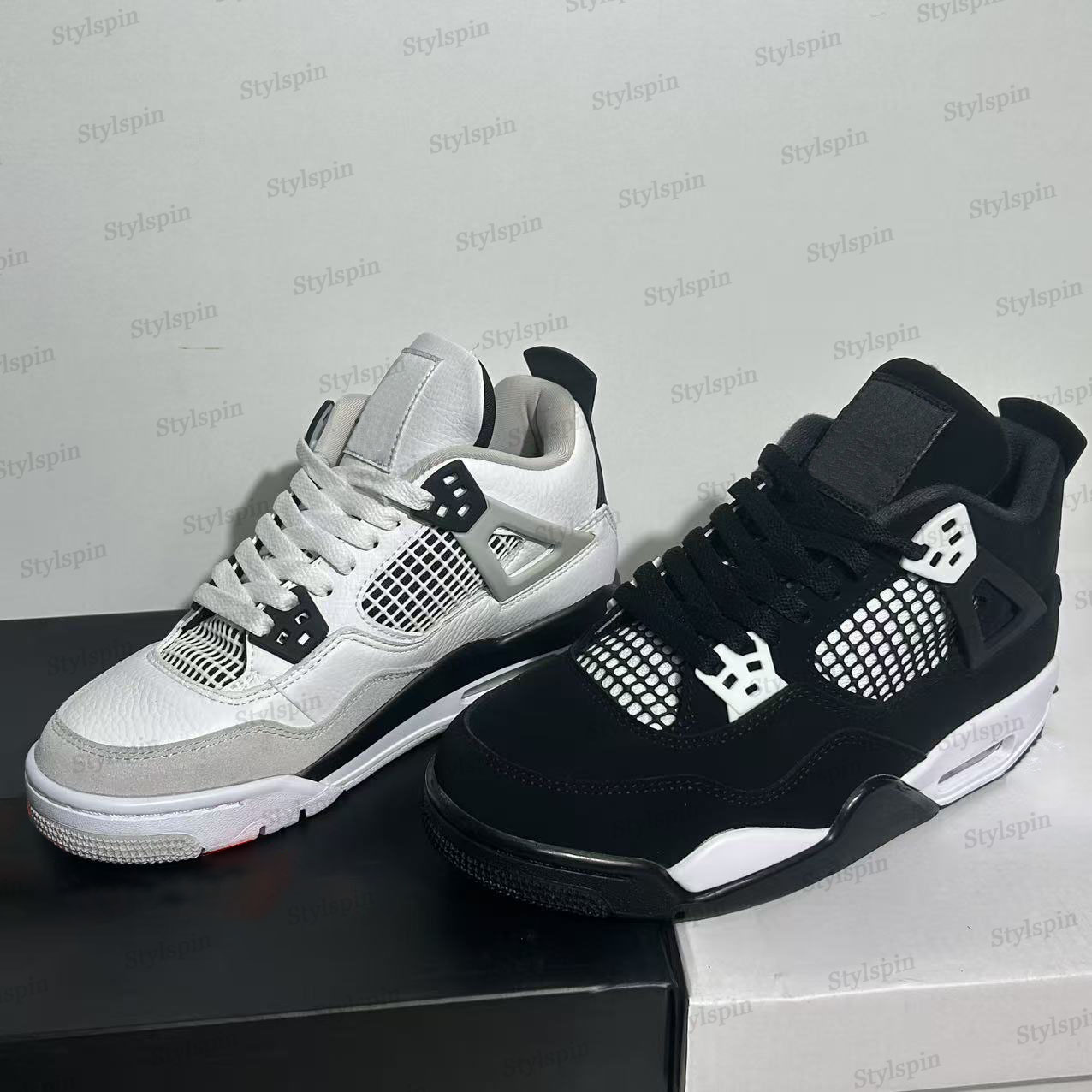 Designer 4s Shoe Men Women Fashionable Street Comfort Casual Shoes Classic Retro High Top Basketball Shoes Daily Outdoor Ventilation Sneakers Size 3