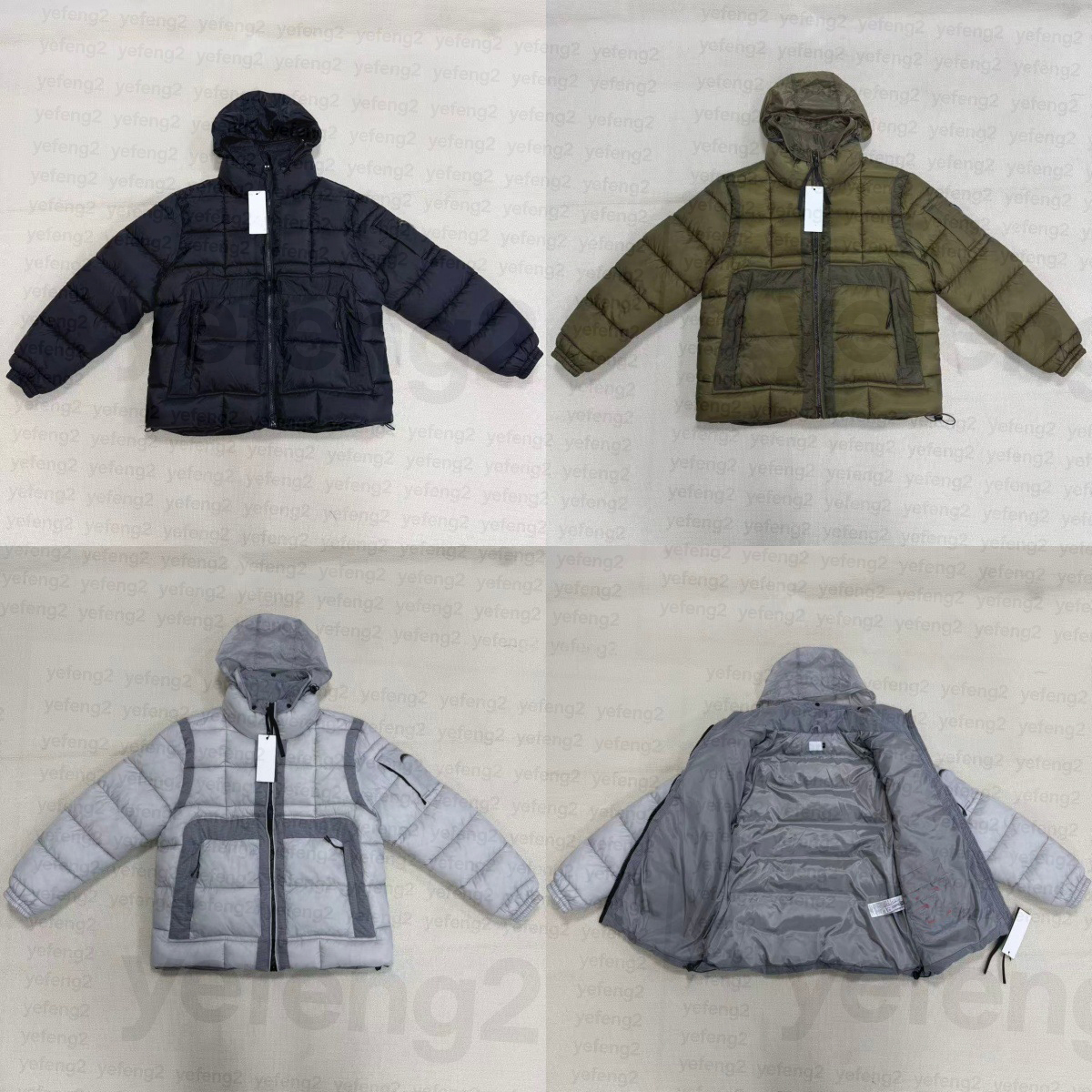 Mens designer jacket puffer jacket zipper hoodies classic Warm Outdoor Casual Designer Outerwear with Lens Detail