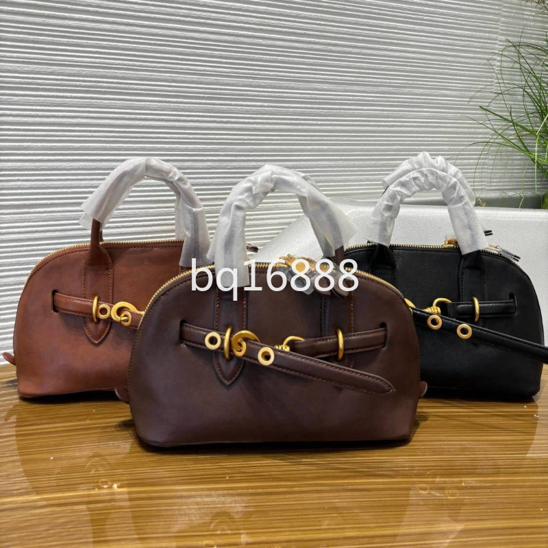 Sac à main ballerine en cuir sac fourre-tout en cuir haut de gamme sac à bandoulière à la mode pour femme avec coque en peau de vache Design M I
