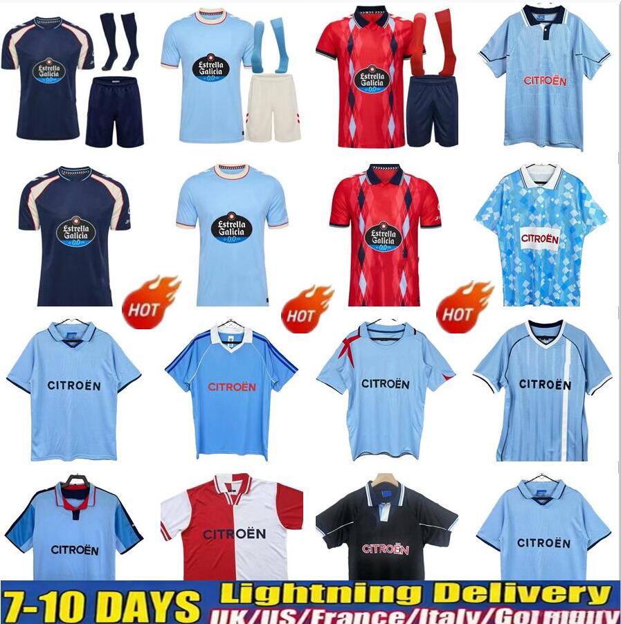 Retro classic celta soccer jerseys 84 85 1997 98 99 2000 2001 2002 2003 2004 2005 2006 2007 2026 2027 de Vigo MOSTOVOI MILOSEVIC MAKELELE Celta 26 2