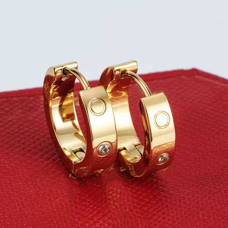 earrings hoop dia stud earring moissanite jewelry woman rose gold sier plated love screw ear rings women ladies party christmas gift S260814MFP3