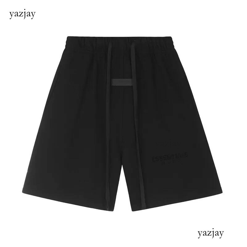 2026 Essentilas Summer Pure Cotton Designer Essential Shorts Esss Black Shorts Men Casual Shorts For Men And Women Loose Sports Five Quarter Pants C