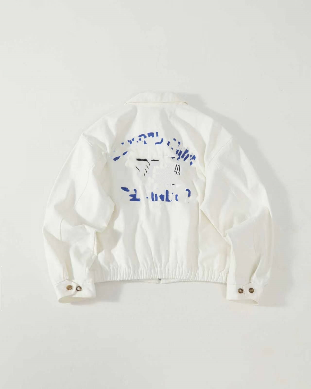 R Retro Classic American Style Embroidered Lapel Jacket, Unisex Casual Coat