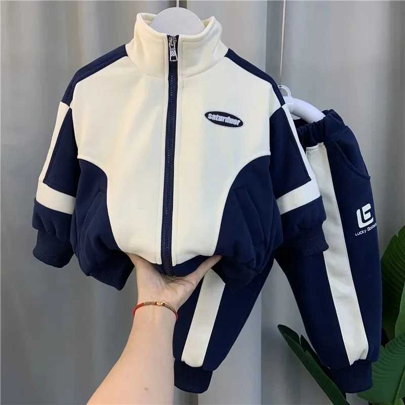 Children's Clothing Set Spring and Autumn Season New Boys and Babies Casual Jackets and Pants 2-piece Set Korean Sportswear L26813 L260920DXPD