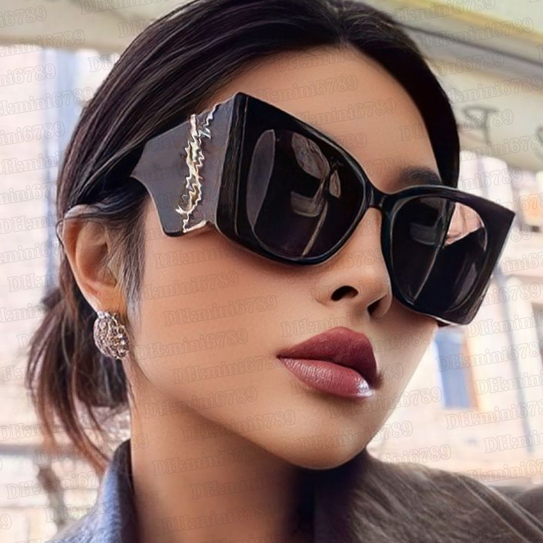 Luxury Cat Eye Sunglasses Yve Saint Luarent sun glasses for Women Black SYL Gold Letter Retro Fashion glasses Narrow Frame Butterfly Eyeglasses M119