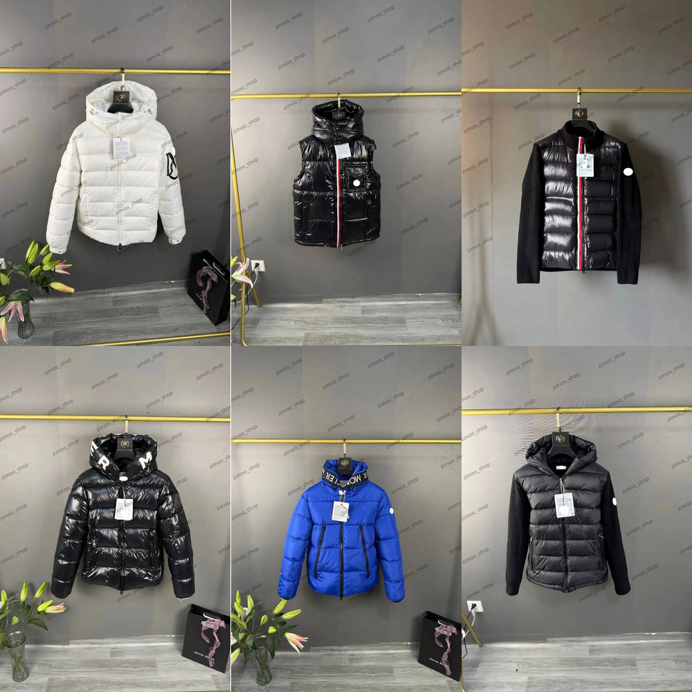 Winterjas jas pufferjack heren winterjas designer parka grijs zwart heren voor dames Glanzend zwarte kapmantel uitloper meerdere kleuren Aziatische