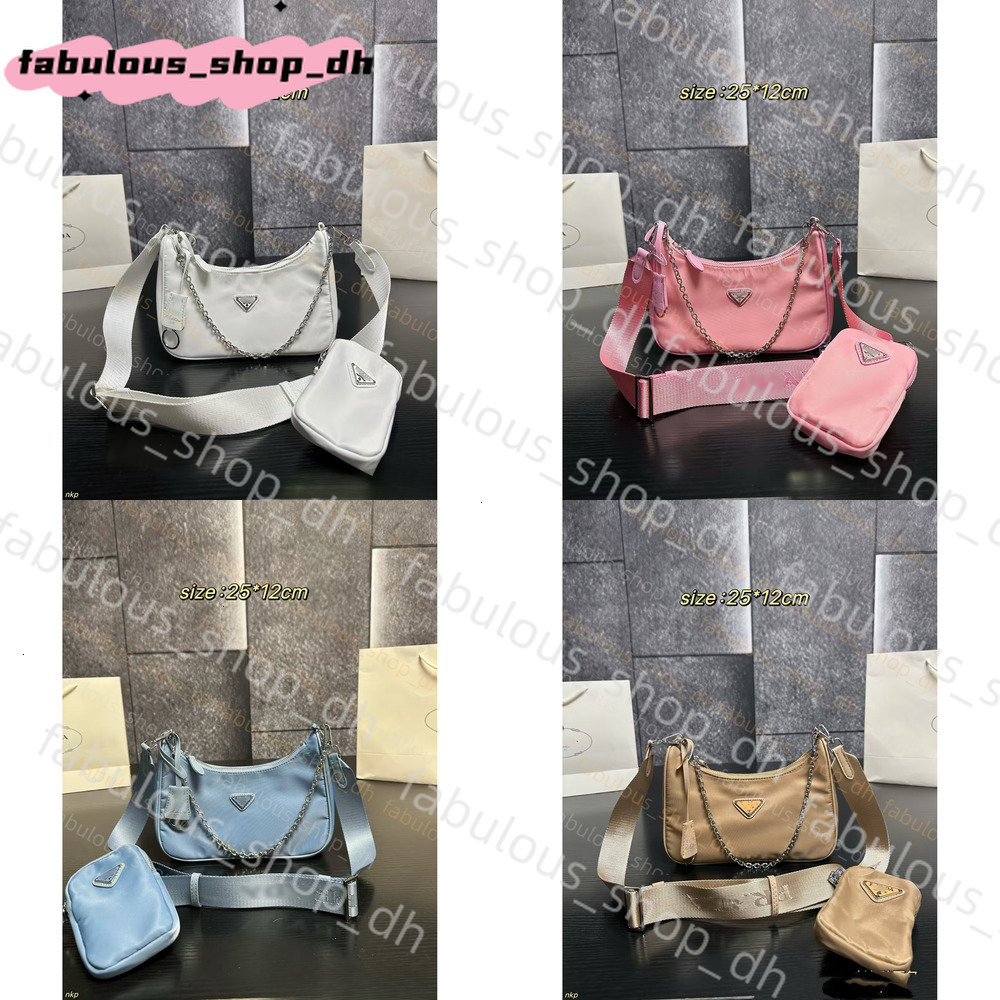 Designer Bag Women Re-Edition 2005 Classic Luxuryprraadaabags Shoulder Three-In-One Underarm Chain Bag Fashion Hobo Nylon Crossbody Bag Prraadaaline