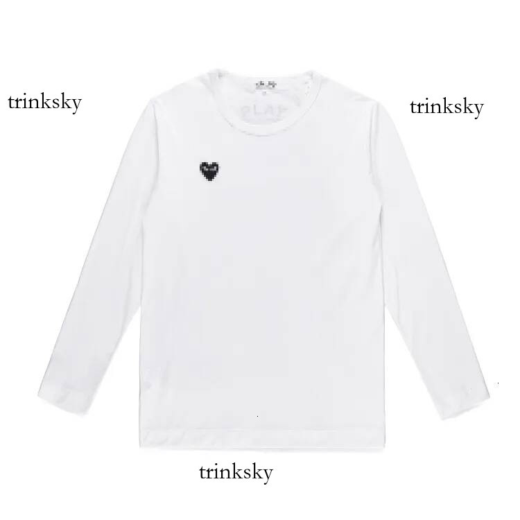Comme De Garcom Long Selve Designer Hoddie Mode Bequeme Atmungsaktive Outdoor-Herren-T-Shirts Langarm Cdgshirt T-Shirt Weiß Unisex Streetwear Cdgshi
