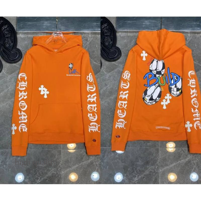 2026 10A Chrome Shirt Designer Hoodie Sanskrit Embroidery Hoodies Men's And Women's Hoodiess Weatshirts Pullovers Long Sleeves Sweatshirt