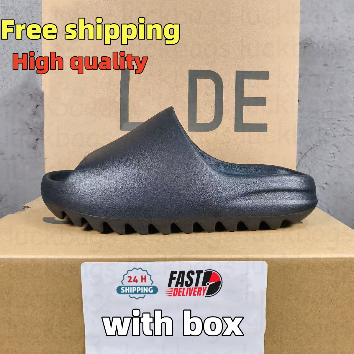 the United States Designer men slippers Black onyx agate EVA material summer outdoors beach sandals Large sizt mens slipper Free shipping Shipping f