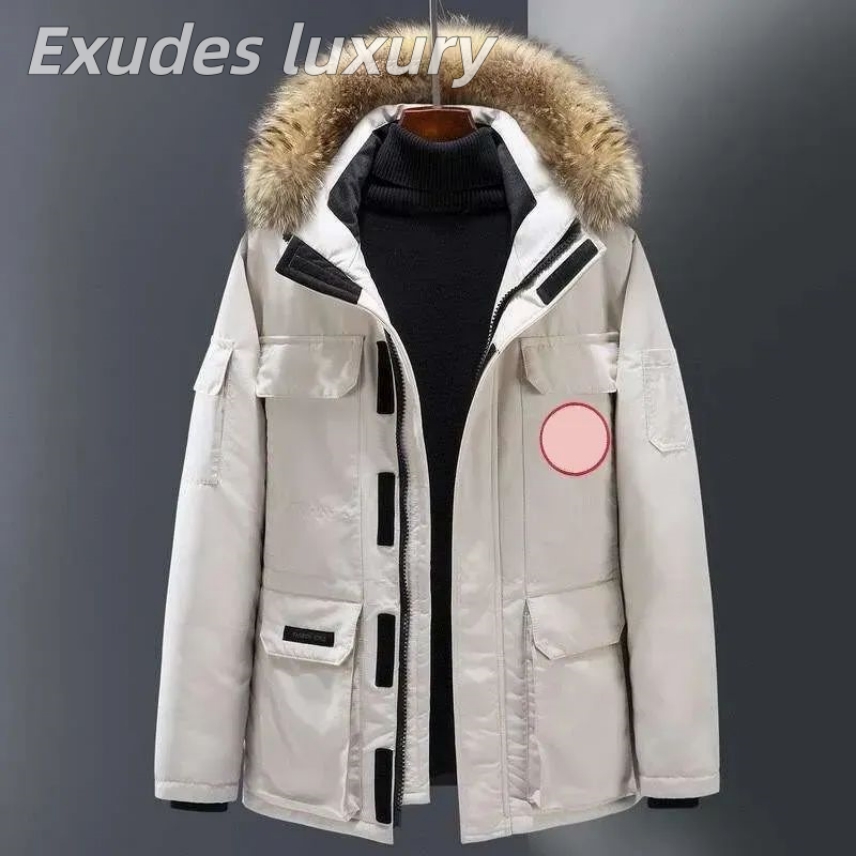 Canada men Jackets Designer vest gilet parke coats Men Thick Duck Down Hooded Jacket Coat Winter Warm Thicken Cotton Luxury Fashion Classic Canadian