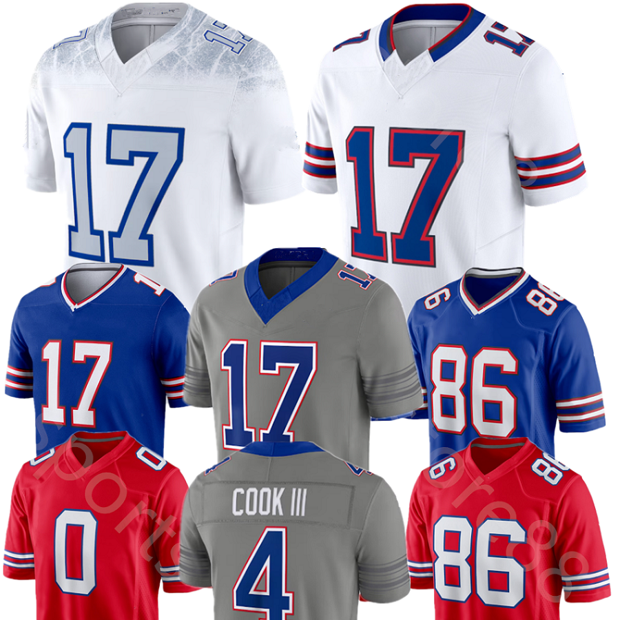 Buffalo Billss jersey 2026 Football Jersey Josh Allen DJ Moore Keon Coleman James Cook III Khalil Shakir Dawson Knox Dalton Kincaid Dion Dawkins Bos