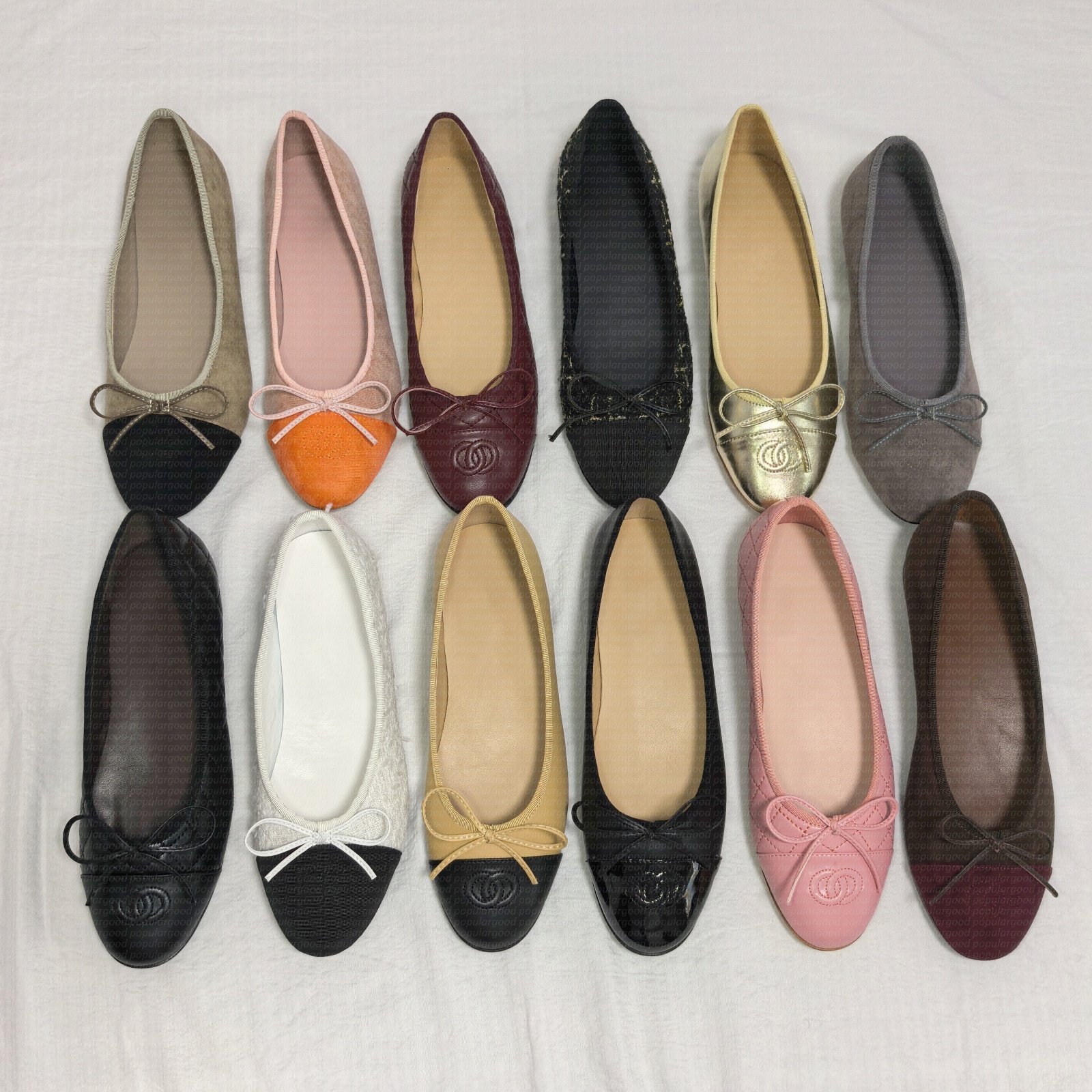 designer shoes Paris designer Ballet Flats Shoes Women Quilted Genuine Leather Slip on Ballerina Luxury Round Toe Ladies Dress Shoes HJ2G Slingbacks