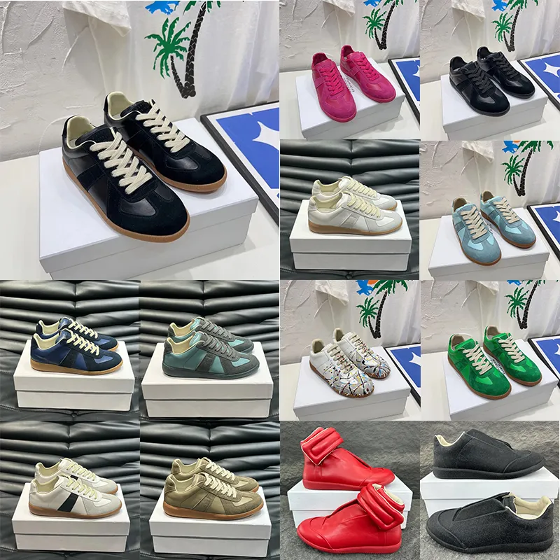 Designer shoes men women Army Trainer margielalies gats Black Gum MMM6 Sneakers White Grey painter Nude Casual Shoes margela gats Trainers Size 35-4