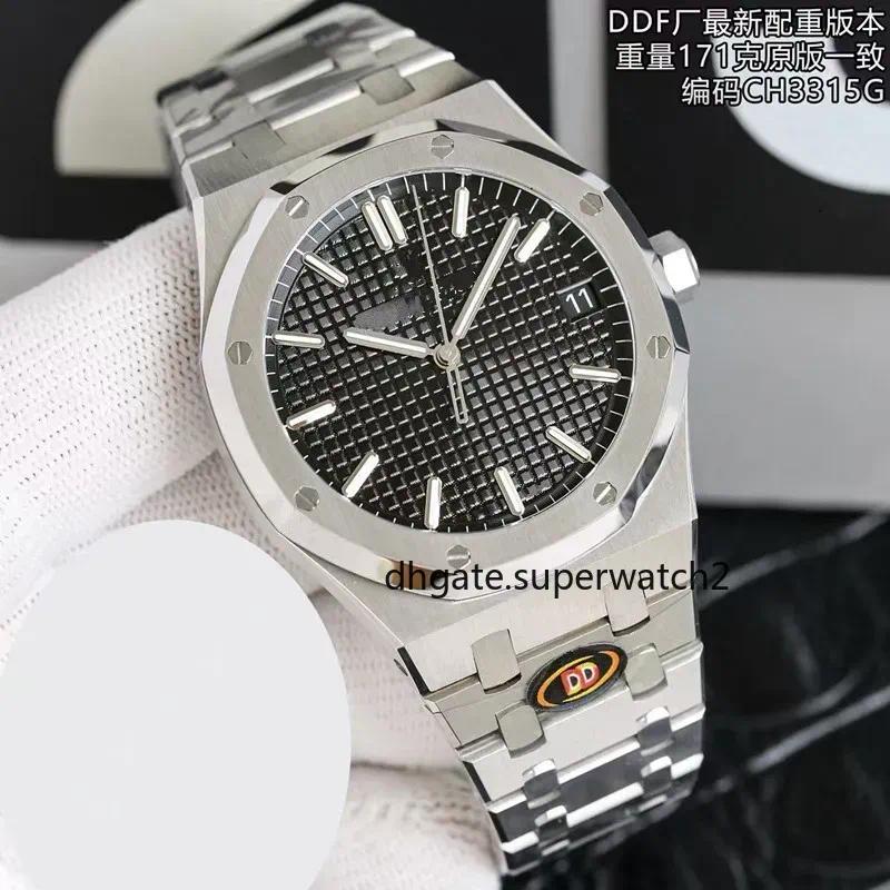 DDF Factory Men's Watch 41mm Equipped with Dandong CAL.4302 Fully Automatic Mechanical Movement Sapphire Mirror 15510/15500 Latest Weighting Ve