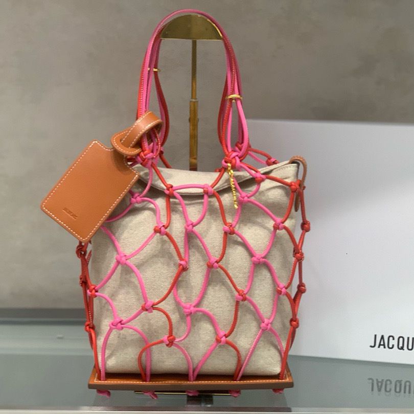 Free shipping designer bag 2026 New Style Cowhide Mesh MotherDaughter Single Shoulder Bag Handheld Tote Beach Fashion Women Bag MultiPurpose High