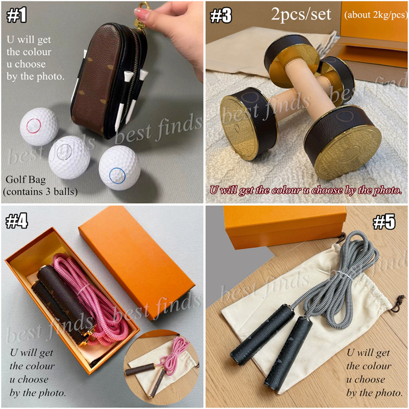 Sac de poche pour balles de Golf, accessoires de sport à la mode et corde à sauter avec haltères, avec boîte-cadeau pour femmes et hommes