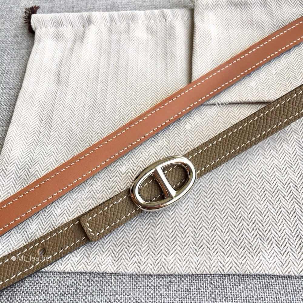 Women Designer Belt Women Slim Leather Waist Belt Designer Reversible Belt width 13mm Oval D-shape metal buckle thin waistband for dresses coats wit
