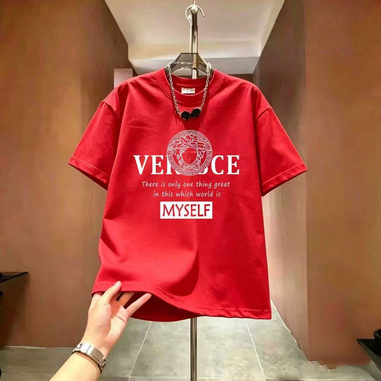 2026 Men's T Shirts men designer womens fashionable letter printed round neck black and white short sleeved mens oversized t shirt 88