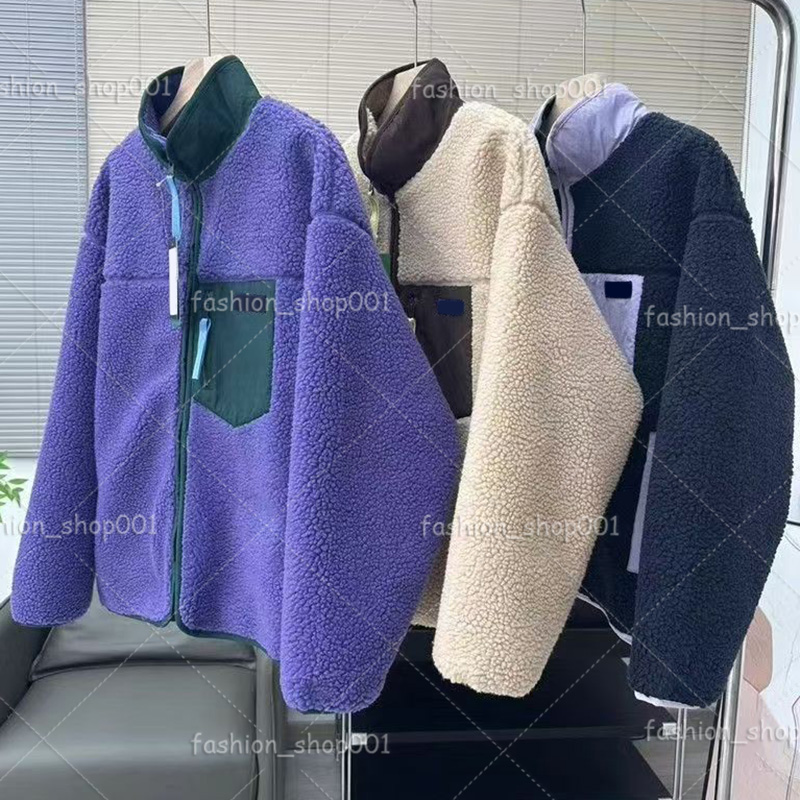 Patas Fleece Designer Mens Lamb hair Jackets Zip Stand Collar mens Clothes Woman Thick Warm Teddy jacket Outerwear mens Jacket Casual wool mens Coat