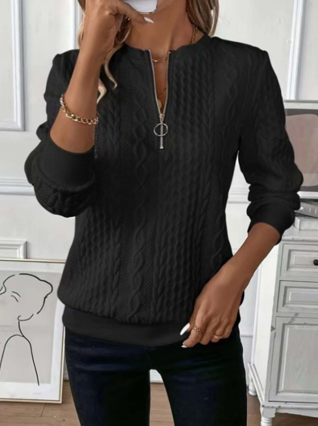 480 Women's Quilted Sweatshirt Zip-Up Cardigan Jacket Autumn/Winter