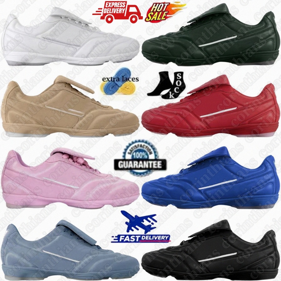 Designer Footprint Soccer Sneakers Shoes Beige Blue White Grey Pink Red Black Green Brown Womens Mens Shoe SneakermkNj#