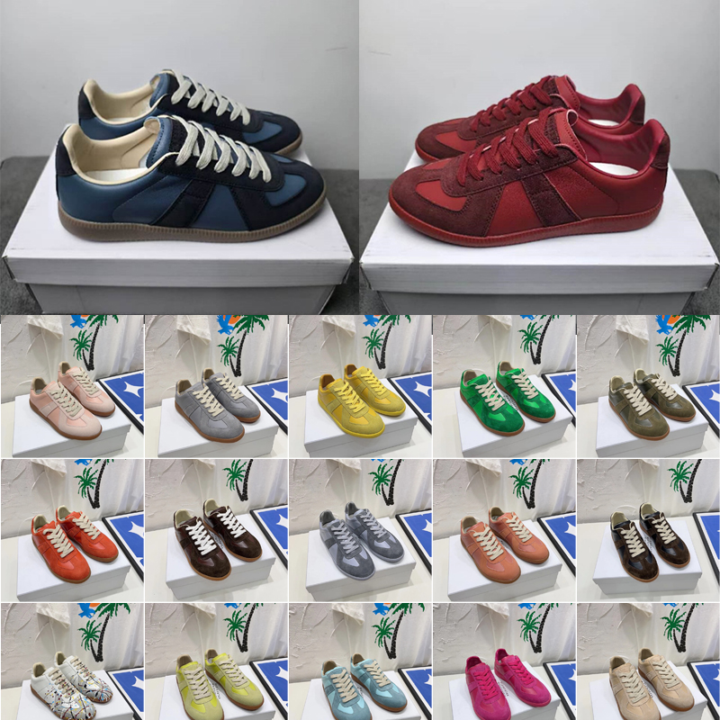 Designer shoes Mens Womens mm6 Dissolved Shoes thick soled Casual shoes Black and White OG Canvas Shoes Luxury Outdoors tennis espadrille Shoes 36-4