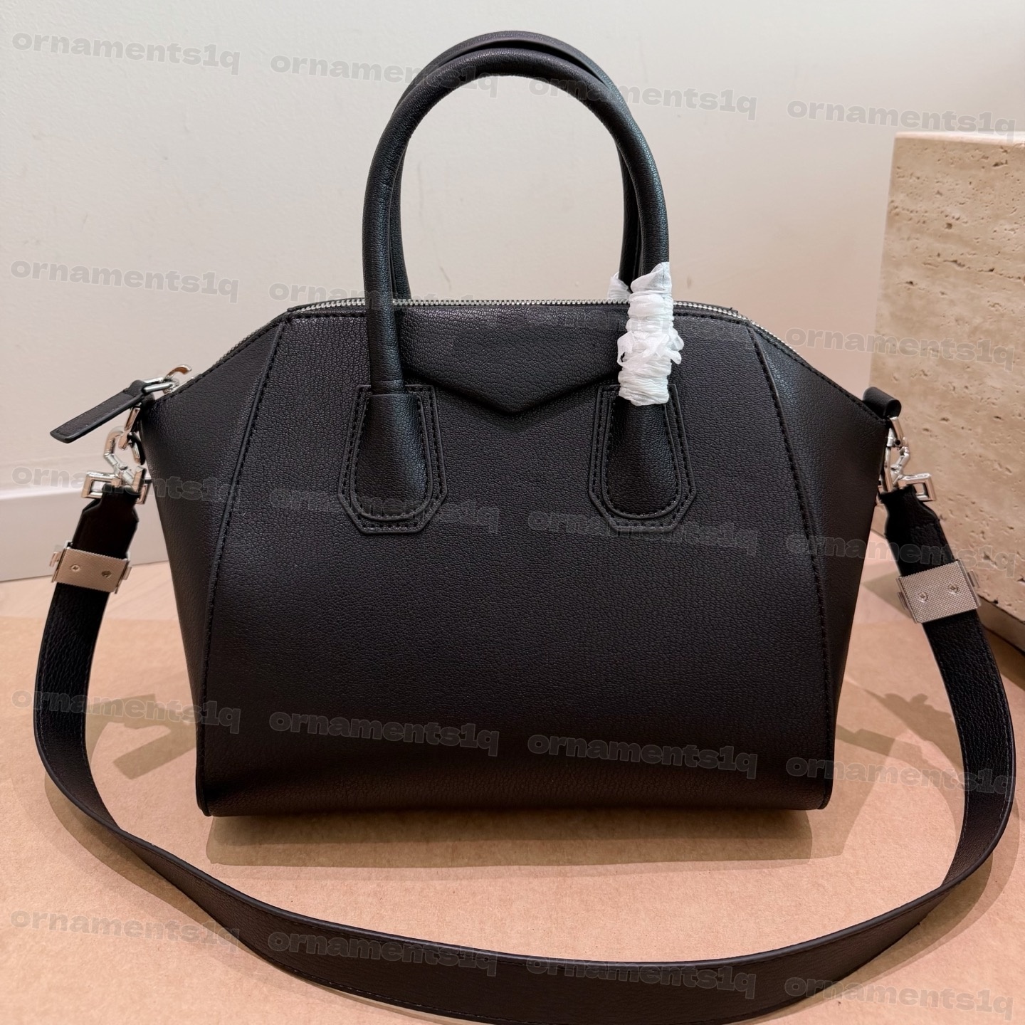 Women Litchi Grain Leather Top Handle Satchel Bag Zipper Closure Adjustable Wide Strap Ladies Handbag Crossbody Commuter Tote Purse