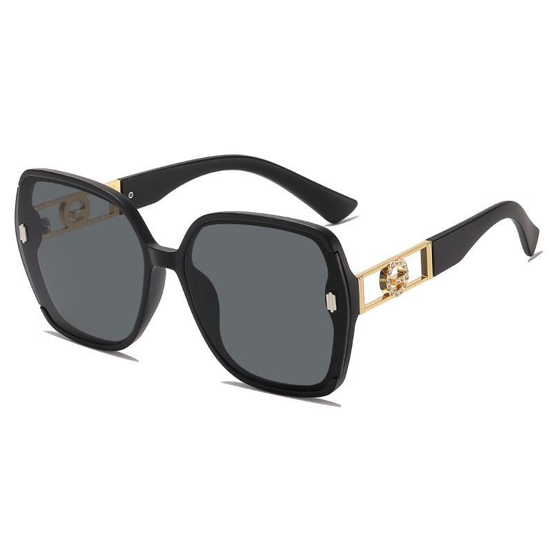 2026 Designer New Women's Sunglasses Luxury Brand Fashion Accessories UV Protection High End Large Face Multi Functional Slimming Outdoor Glass