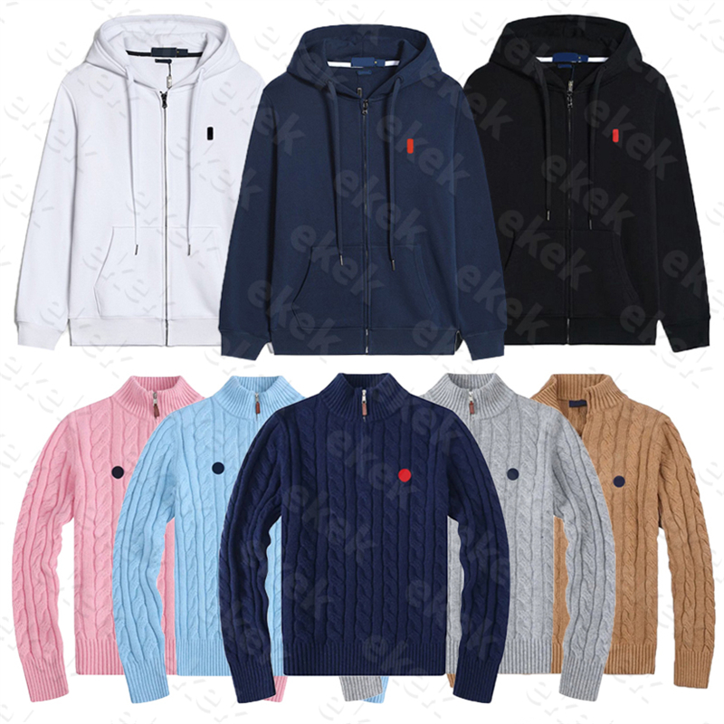polo ra1phd Iaurend men quarter zip sweater cardigan men designer sweater polo ra1phd laurend zip up wool casual High quality Pull Half zip women me