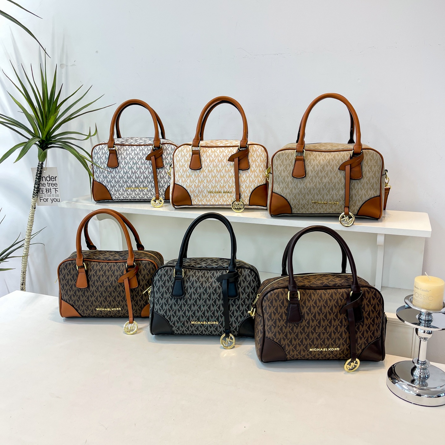 Luxury Designer Women Boston Handbag, Monogram Printed Top Handle Bag, Ladies Crossbody Shoulder Bag For Daily Travel Shopping