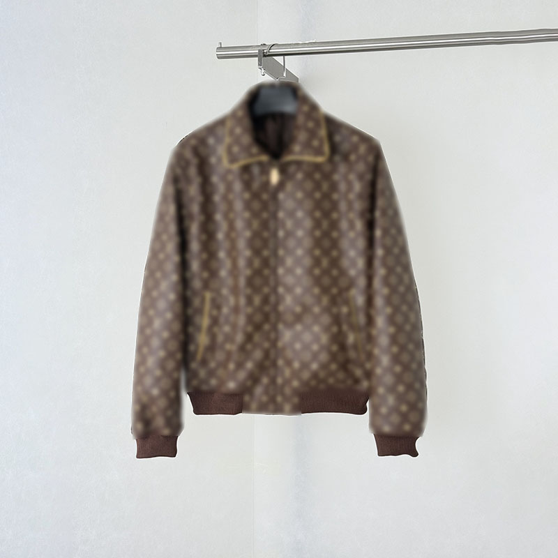 Designer's autumn and winter new fashion trend retro casual brand letter multifunctional high-quality loose printed antique leather baseball ja
