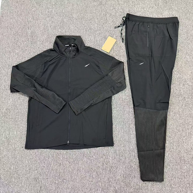 Men's Tracksuits Set Designer Technology Sportswear Outdoor Fitness Training Set Headtop Tight Leggings Set