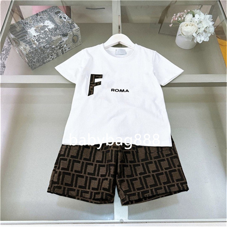 girl boy designer clothe boys tracksuit kids sets summer kid t shirt top child tshirts 2Pcs Jogging Suit Childrens Clothing Casual Sports Swetsuit s
