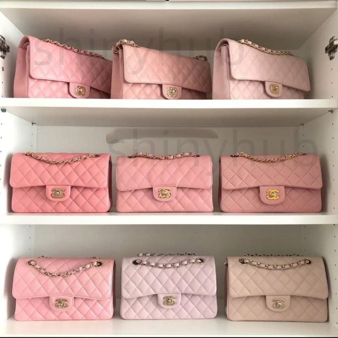 10A Classic Flap CF Handbags Designer Bags 2026 Trends Top Quality Leather Handle Tote for Ladies - Elegant & Durable Pink Handbag Women Shoulder Ba