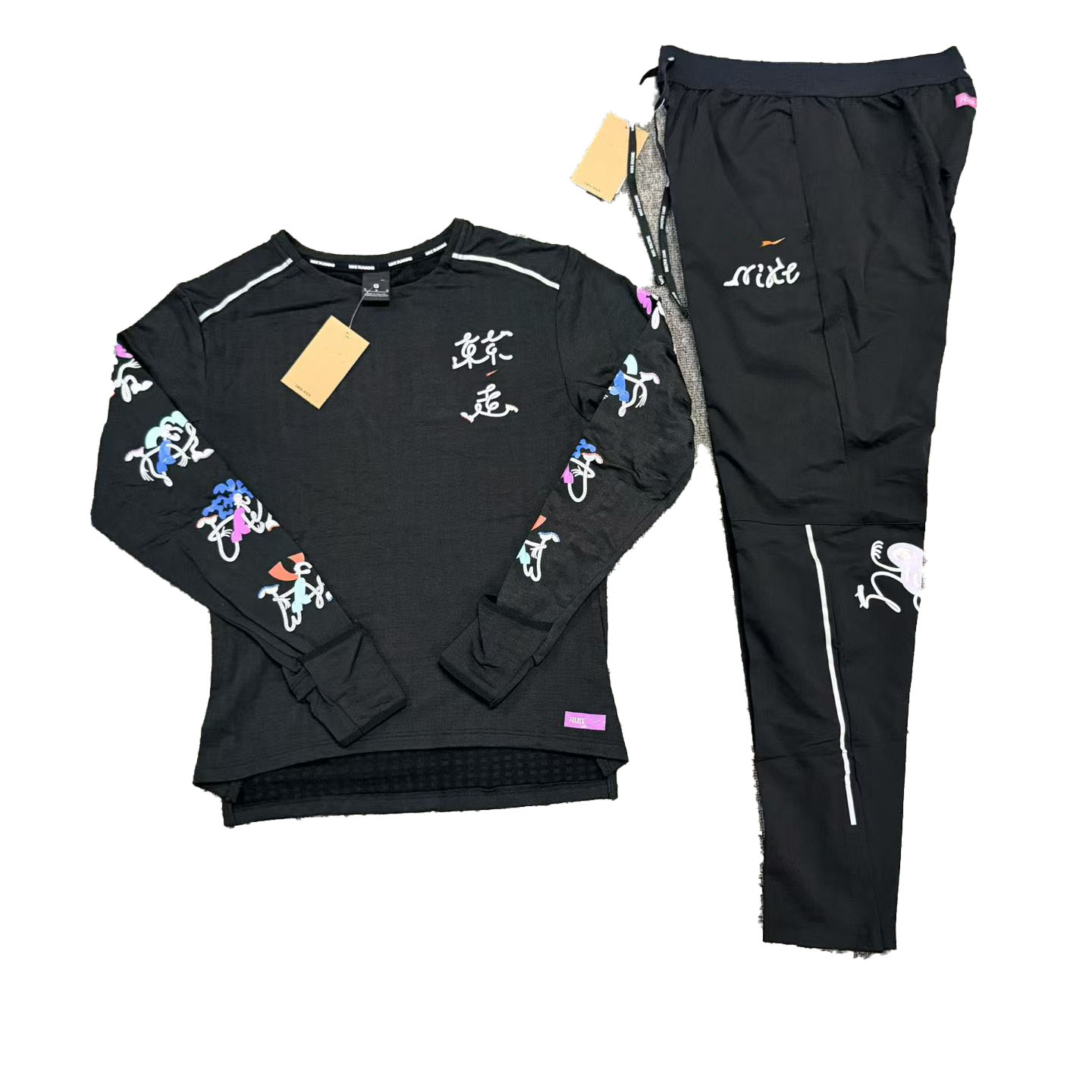 Men's Tracksuits Set Designer Technology Sportswear Fitness Training Set Headtop Tight Leg Tight Pants Set