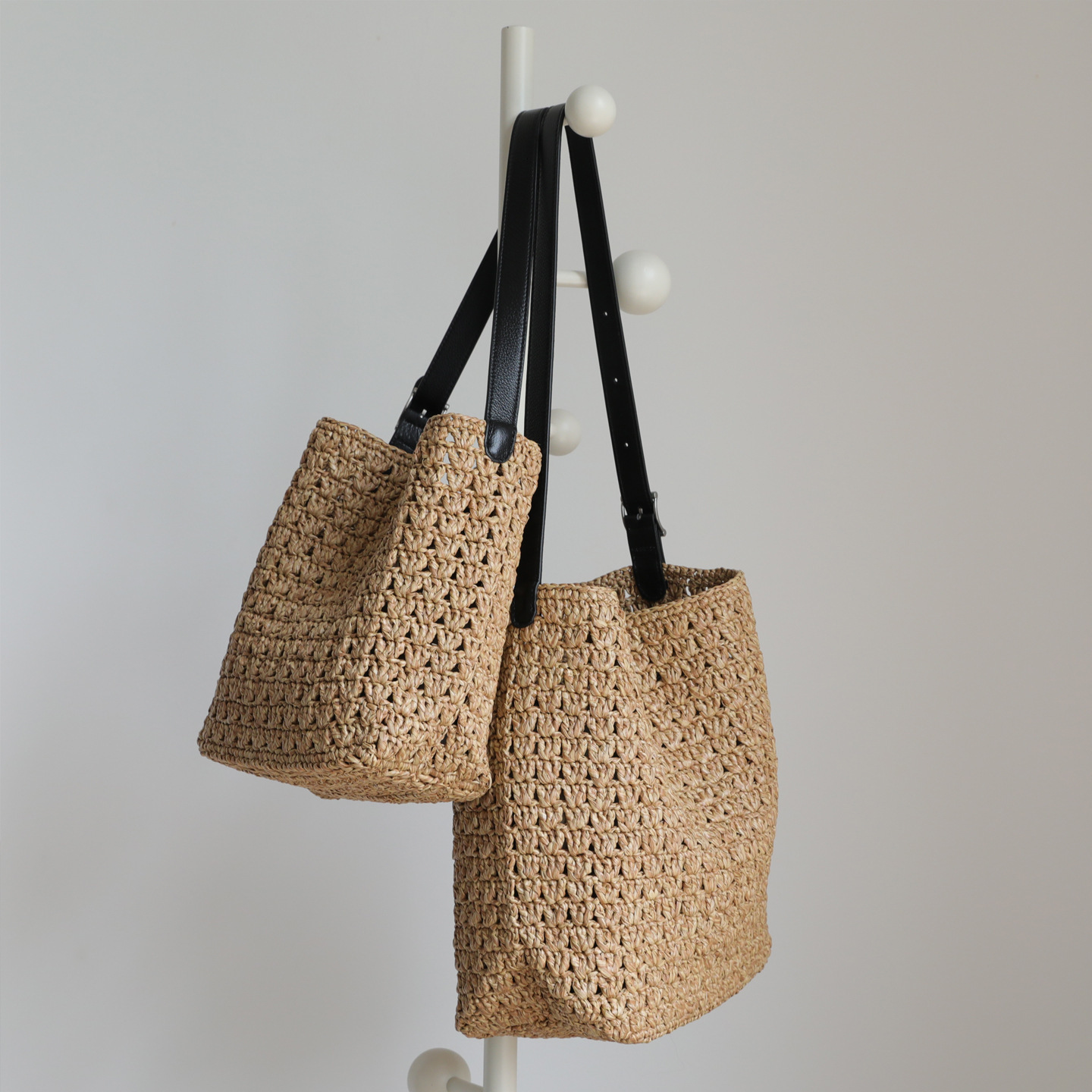 Sac Seau En Cuir Tissé De Paille De Concepteur Vintage De Luxe, Sac À Main Polyvalent Décontracté De Style De Niche Coréen, Sac À Main À Bandouli